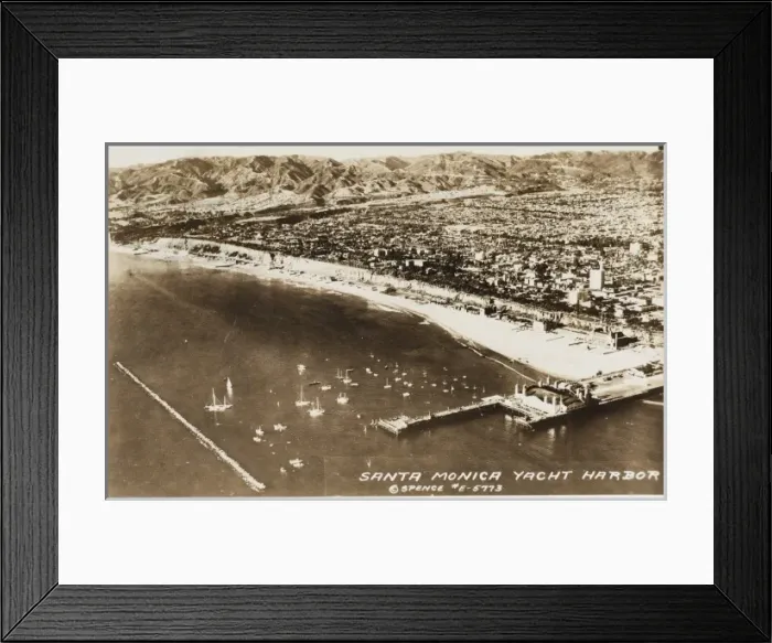 Framed Print : Santa Monica Yacht Harbour Framed Print : Santa Monica Yacht Harbour