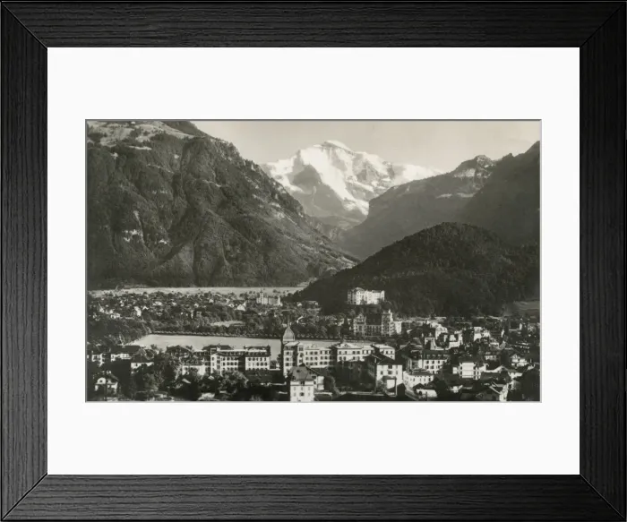 Framed Print : Interlaken and the Jungfrau Mountain Framed Print : Interlaken and the Jungfrau Mountain