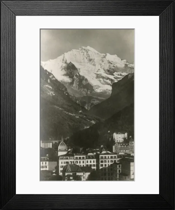 Framed Print : Interlaken and the Jungfrau Mountain Framed Print : Interlaken and the Jungfrau Mountain