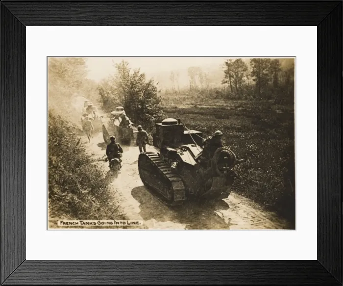 Framed Print : French tanks WWI Framed Print : French tanks WWI