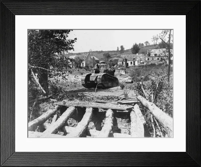 Framed Print : French tank WWI Framed Print : French tank WWI