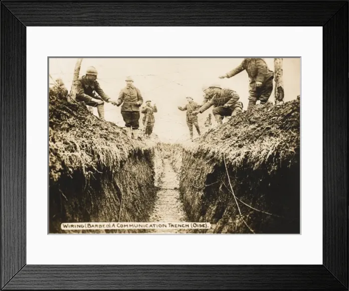 Framed Print : Communications trench WWI Framed Print : Communications trench WWI
