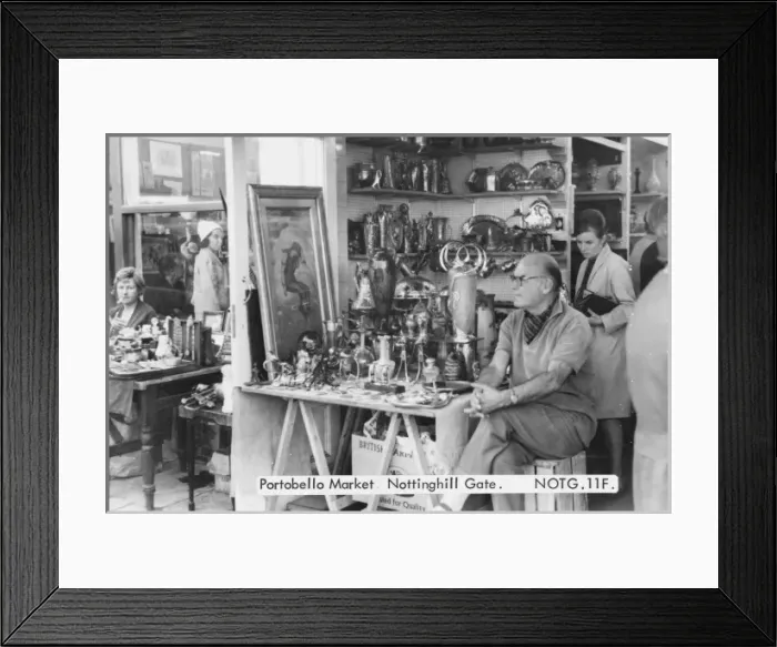 Framed Print : Art Nouveau at Portobello Market Framed Print : Art Nouveau at Portobello Market