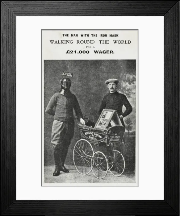 Framed Print : Around the world in an iron mask Framed Print : Around the world in an iron mask