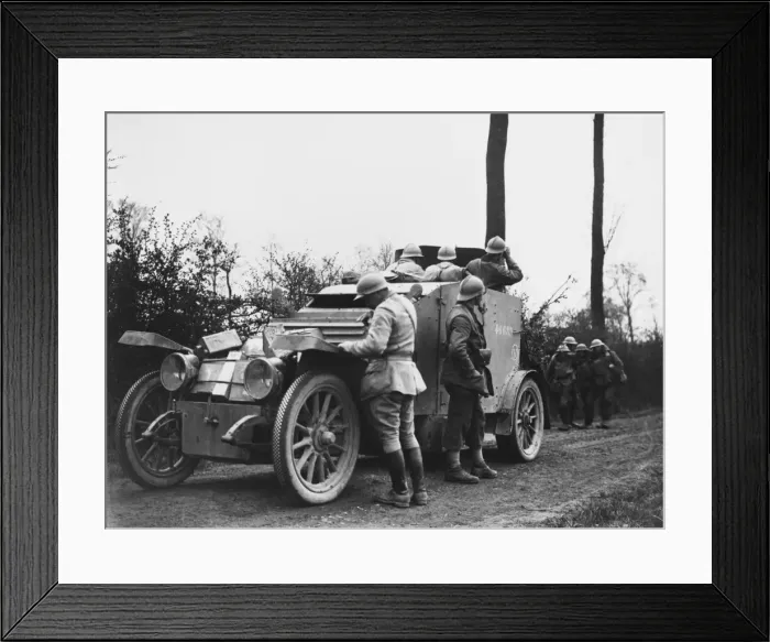 Framed Print : French armoured car WWI Framed Print : French armoured car WWI