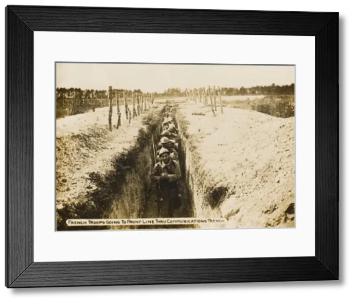 Framed Print : French troops WWI Framed Print : French troops WWI