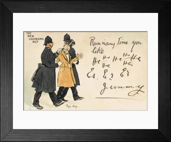 Framed Print : Policemen arrest a drunk Framed Print : Policemen arrest a drunk