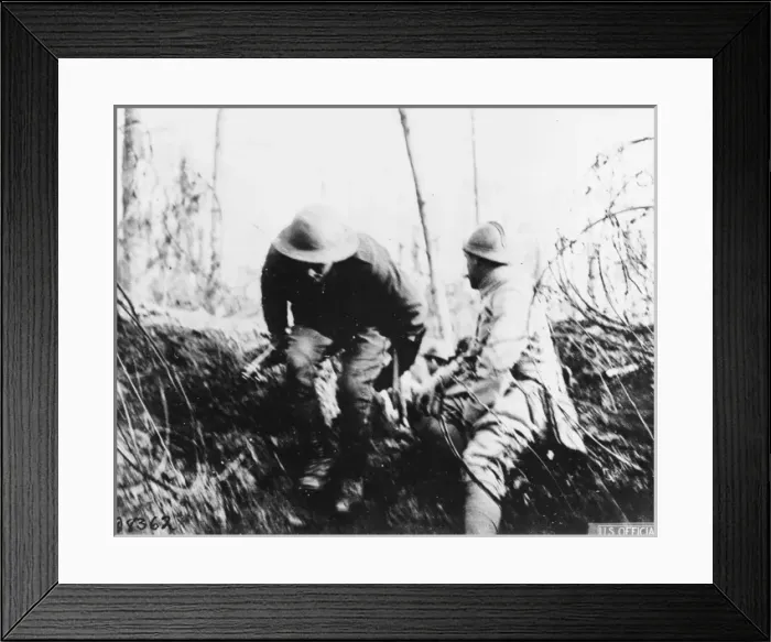 Framed Print : Infantry patrol WWI Framed Print : Infantry patrol WWI