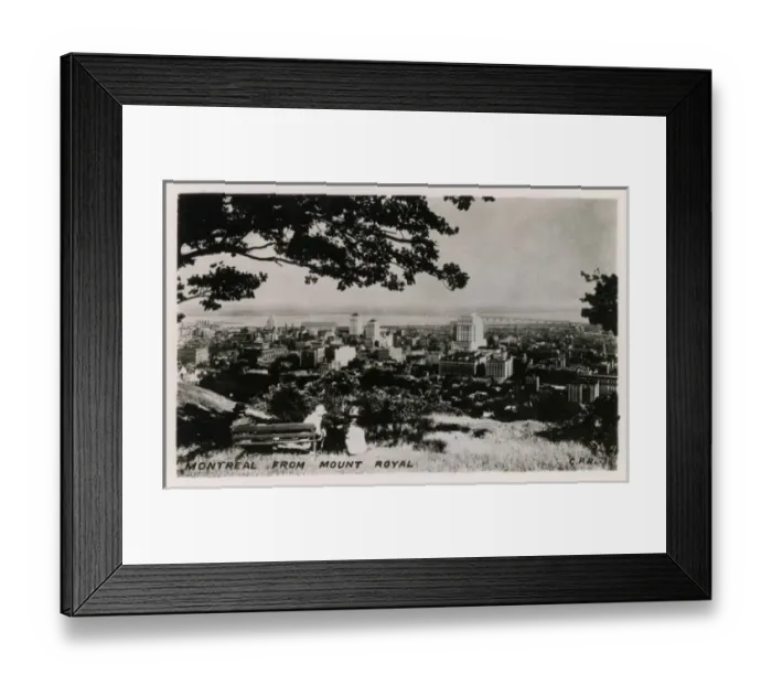 Framed Print : Panoramic view of Montreal from Mount Royal Framed Print : Panoramic view of Montreal from Mount Royal