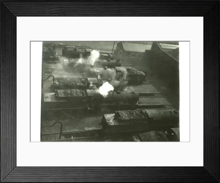 Framed Print : Steam Engine by their locomotive shed - Scotland Framed Print : Steam Engine by their locomotive shed - Scotland