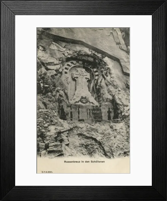 Framed Print : Memorial to General Suvorov at Schollenen Framed Print : Memorial to General Suvorov at Schollenen