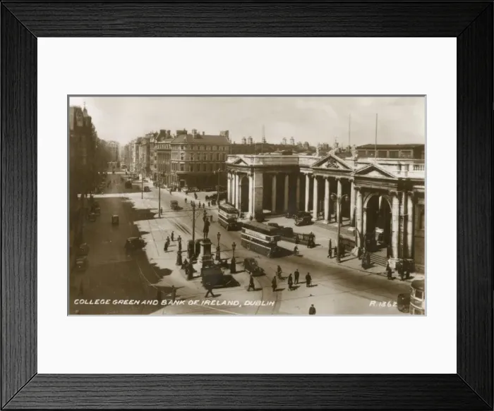 Framed Print : College Green and the Bank of Ireland