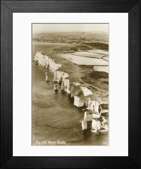 Framed Print : Swanage - The Old Harry Rocks Framed Print : Swanage - The Old Harry Rocks
