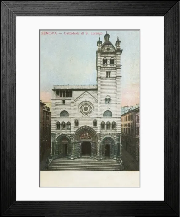 Framed Print : Cathedral of San Lorenzo - Genoa, Italy Framed Print : Cathedral of San Lorenzo - Genoa, Italy