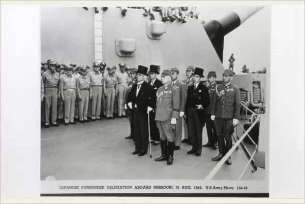 Japanese surrender delegation aboard the USS Missouri