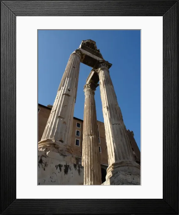 Framed Print : Corinthian pillars in Roman Forum, Rome, Italy Framed Print : Corinthian pillars in Roman Forum, Rome, Italy