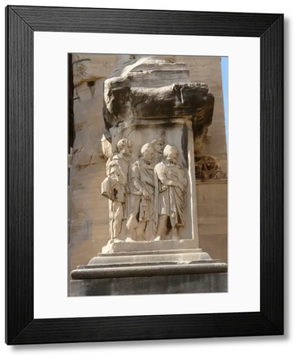 Framed Print : Detail, Arch of Septimius Severus, Rome, Italy Framed Print : Detail, Arch of Septimius Severus, Rome, Italy