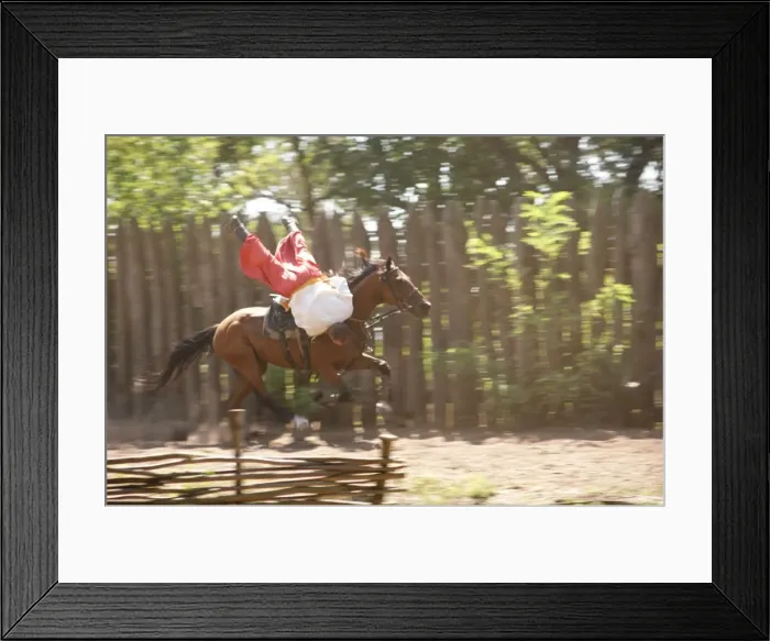 Framed Print : Cossack riding a horse, Zaporozhye, Ukraine Framed Print : Cossack riding a horse, Zaporozhye, Ukraine