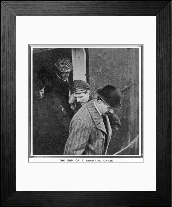 Framed Print : Inspector Dew leaving the Laurentic Framed Print : Inspector Dew leaving the Laurentic