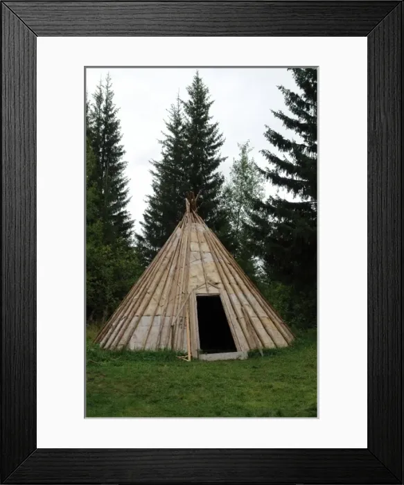 Framed Print : Summer dwelling, Khanty Mansiysk museum, Russia Framed Print : Summer dwelling, Khanty Mansiysk museum, Russia