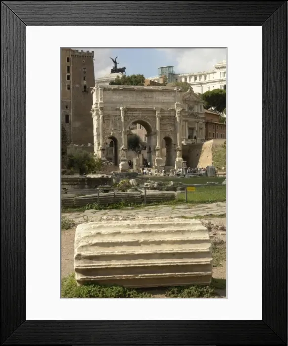 Framed Print : Arch of Septimius Severus, Rome, Italy Framed Print : Arch of Septimius Severus, Rome, Italy