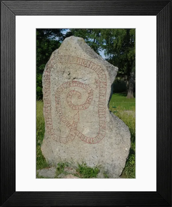 Framed Print : Runestone, Gripsholm Castle, Mariefred, Sweden Framed Print : Runestone, Gripsholm Castle, Mariefred, Sweden