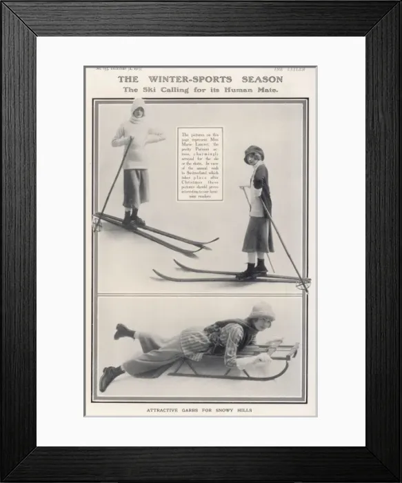 Framed Print : The Winter-Sports Season Framed Print : The Winter-Sports Season