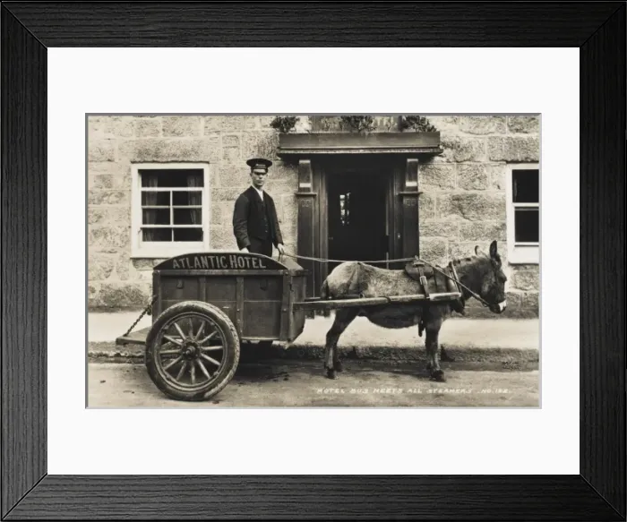 Framed Print : St Marys - The Atlantic Hotel - Donkey Cart Framed Print : St Marys - The Atlantic Hotel - Donkey Cart