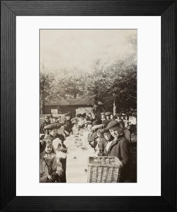 Framed Print : Celebration party for George Vs coronation Framed Print : Celebration party for George Vs coronation