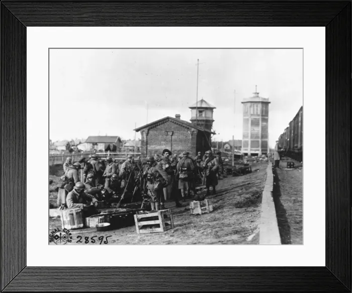 Framed Print : French troops WWI Framed Print : French troops WWI