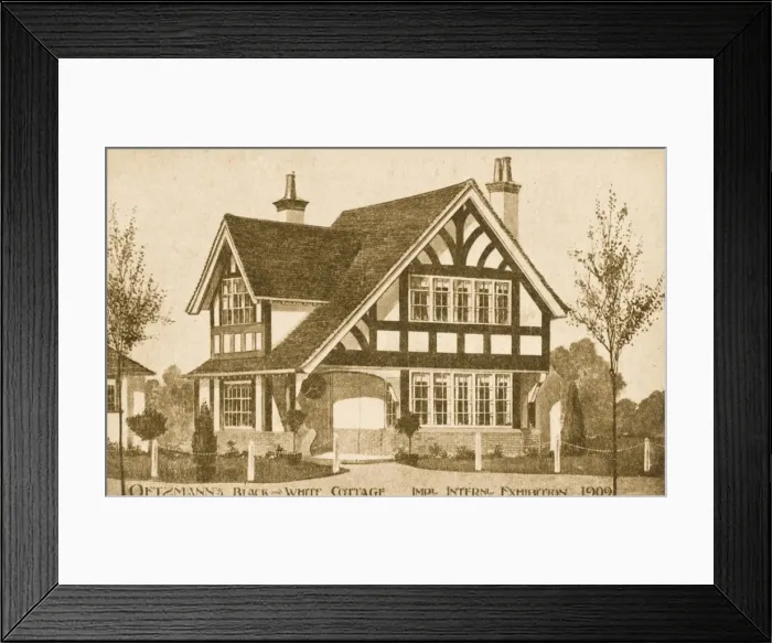 Framed Print : A house design by Oetzmann & Co. Ltd Framed Print : A house design by Oetzmann & Co. Ltd