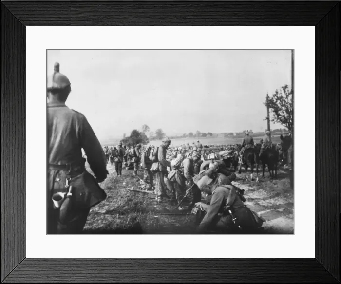 Framed Print : German troops rest Framed Print : German troops rest