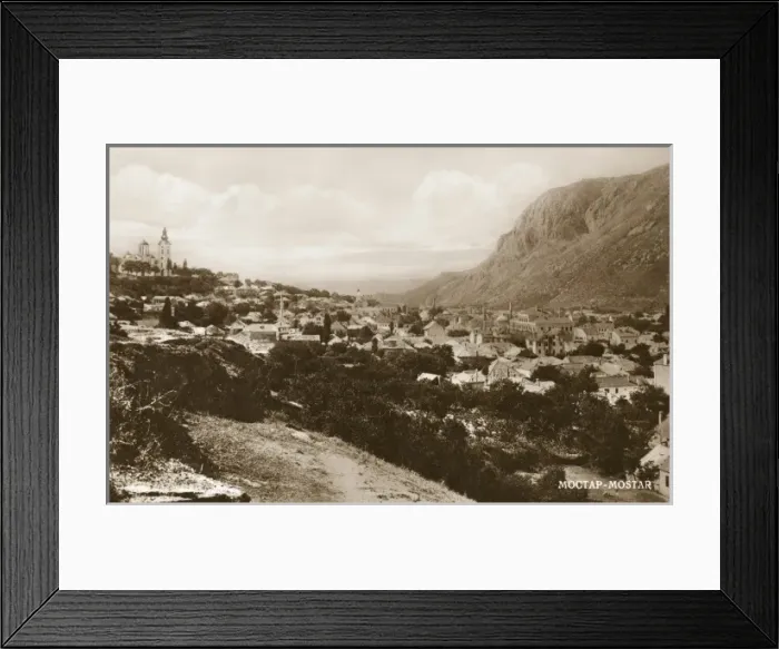Framed Print : View of Mostar, Bosnia and Herzegovina Framed Print : View of Mostar, Bosnia and Herzegovina