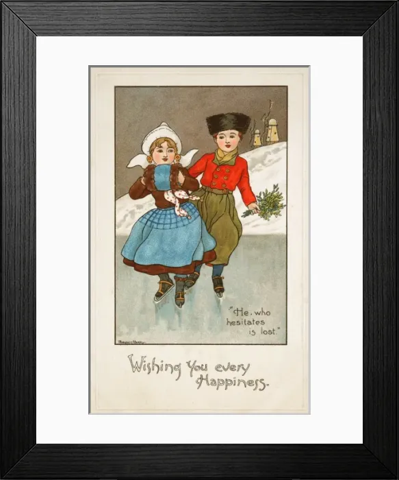 Framed Print : He who hesitates is lost, by Florence Hardy Framed Print : He who hesitates is lost, by Florence Hardy