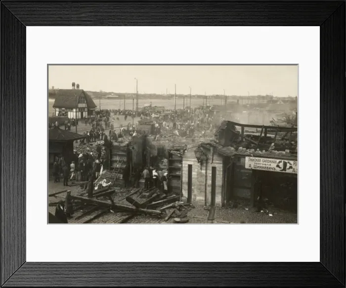 Framed Print : Riga. Damaged buildings in Riga, the capital city of Latvia Framed Print : Riga. Damaged buildings in Riga, the capital city of Latvia