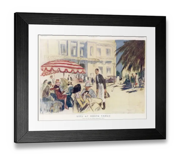 Framed Print : Life at Monte Carlo Framed Print : Life at Monte Carlo