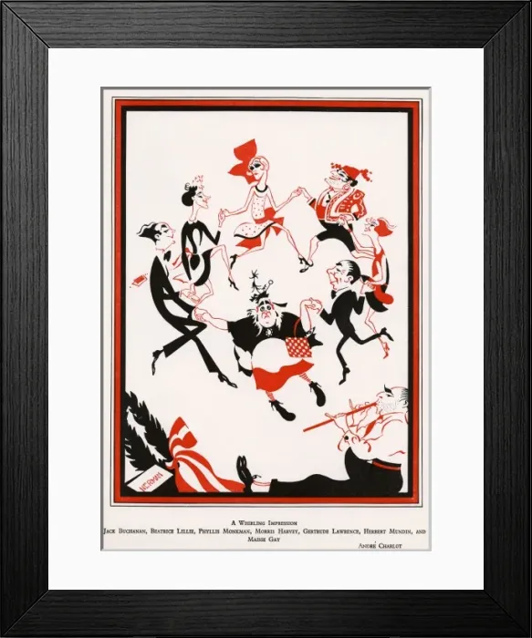 Framed Print : Charlots Review 1925, Nerman Framed Print : Charlots Review 1925, Nerman