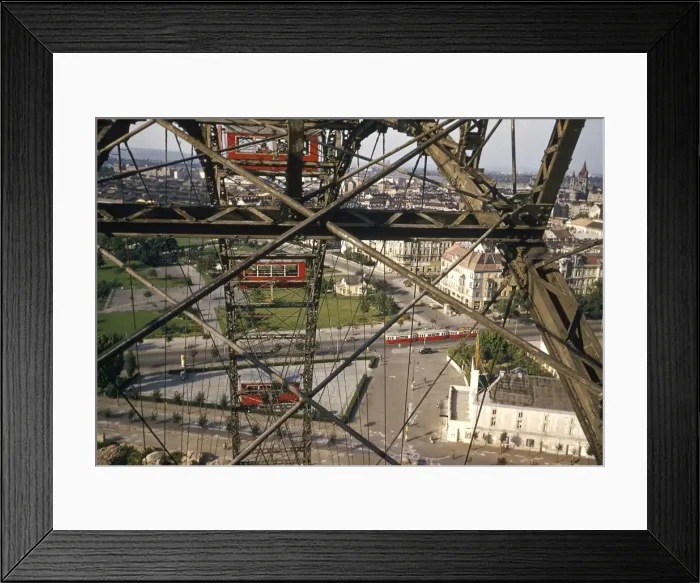 Framed Print : View from the ferris wheel, Vienna, Austria Framed Print : View from the ferris wheel, Vienna, Austria