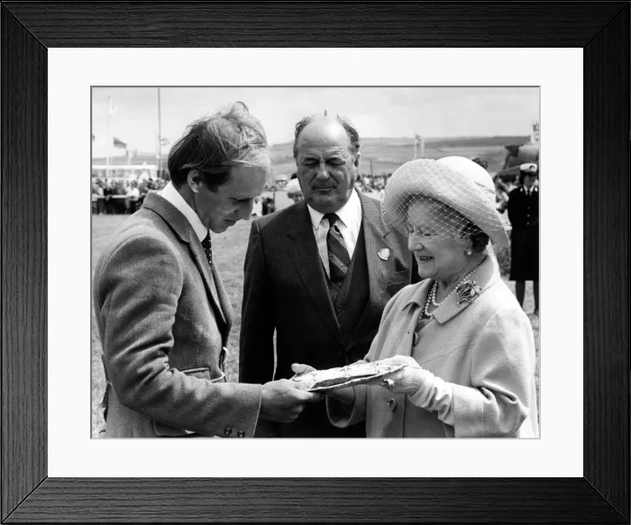 Framed Print : Queen Mother at the Royal Cornwall Show Framed Print : Queen Mother at the Royal Cornwall Show