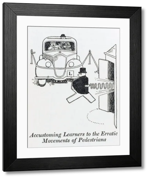 Framed Print : Accustoming learners to pedestrians / W H Robinson Framed Print : Accustoming learners to pedestrians / W H Robinson