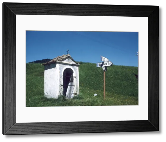 Framed Print : Roadside shrine, Austria Framed Print : Roadside shrine, Austria