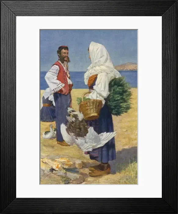 Framed Print : Croatia - Dalmatian National Costumes Framed Print : Croatia - Dalmatian National Costumes