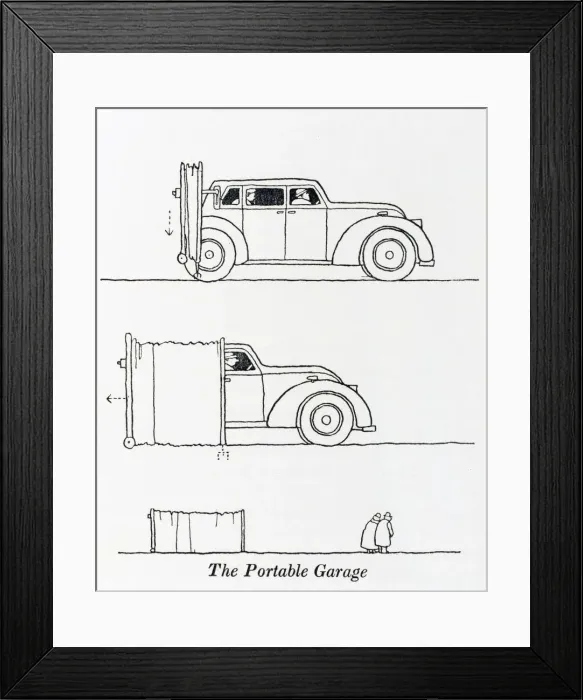 Framed Print : The Portable Garage / W H Robinson Framed Print : The Portable Garage / W H Robinson