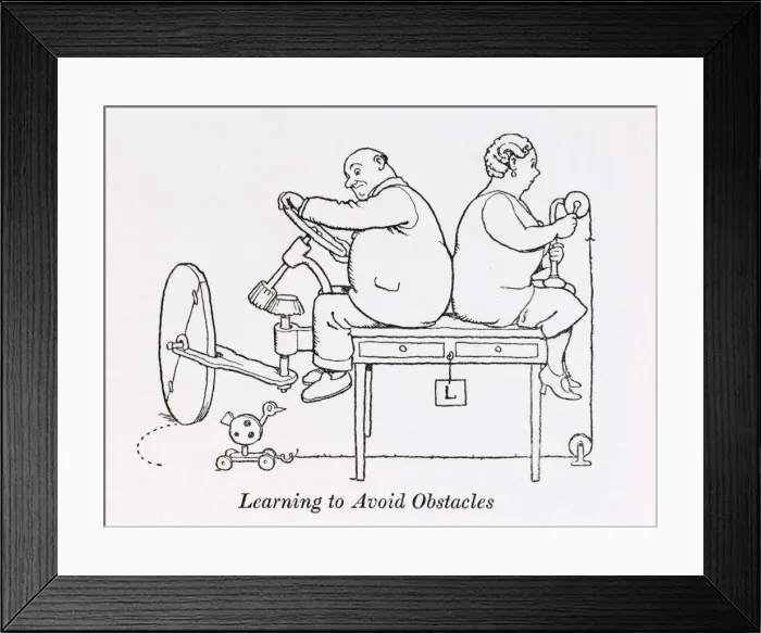 Framed Print : Learning to avoid obstacles / W H Robinson Framed Print : Learning to avoid obstacles / W H Robinson