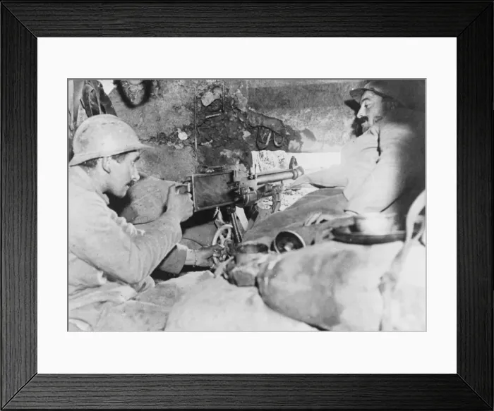 Framed Print : French defences WWI Framed Print : French defences WWI