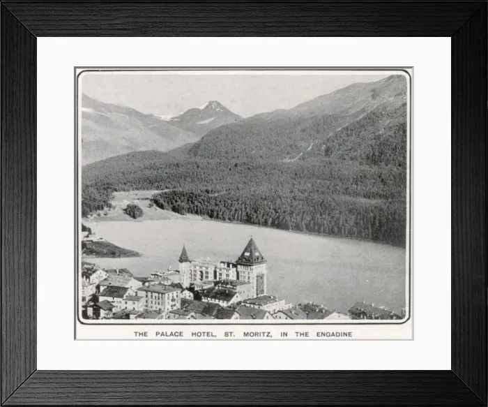 Framed Print : The Palace Hotel, St. Moritz