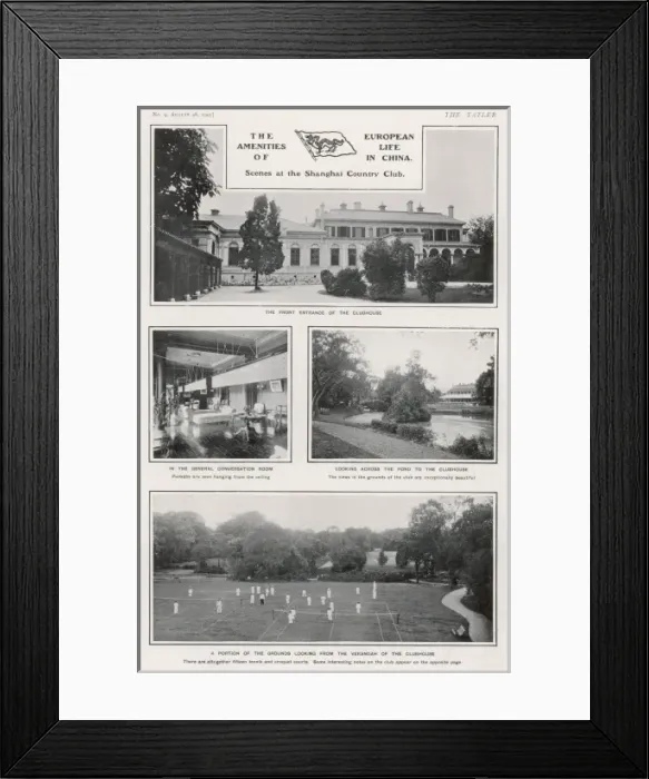 Framed Print : Scenes at the Shanghai Country Club Framed Print : Scenes at the Shanghai Country Club