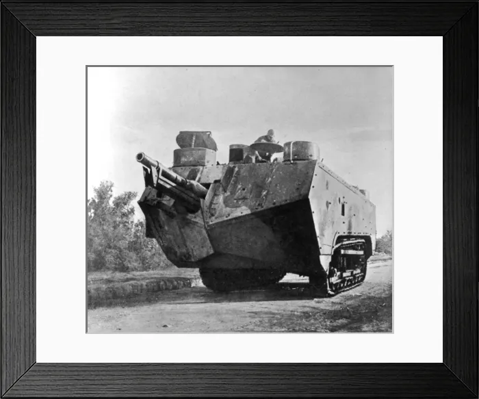 Framed Print : French tank WWI Framed Print : French tank WWI