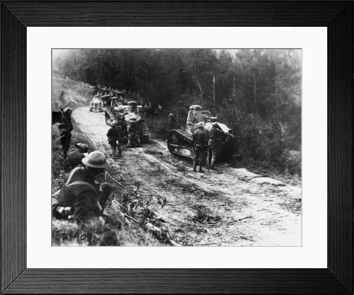 Framed Print : French tanks WWI Framed Print : French tanks WWI