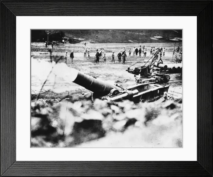 Framed Print : French mortar WWI Framed Print : French mortar WWI